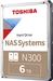 هارددیسک اینترنال NAS  توشیبا مدل N300 با ظرفیت 6 ترابایت